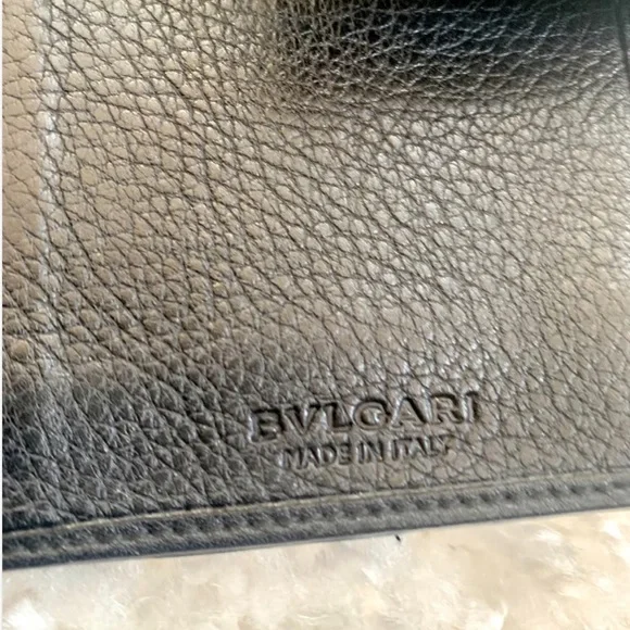 Bvlgari Black Canvas and Leather Long Wallet